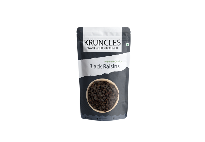 Black Long Raisins (Kali Kishmish) – Premium Sweet Dried Grapes | Healthy Dry Fruit for Snacking, Baking & Desserts