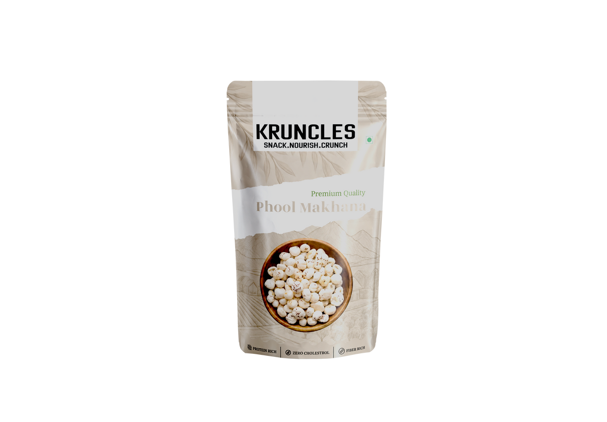 Makhana (Fox Nuts) Raw – Premium Lotus Seeds | Healthy Roasted Snack & Superfood