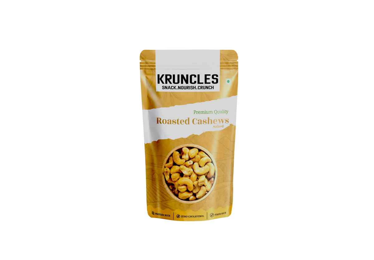 Roasted Cashews Salted – Premium Salted Kaju | Crunchy Healthy Dry Fruit Snack