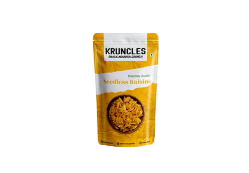 Round Raisins (Kishmish) – Premium Sweet & Natural Dried Grapes | Healthy Dry Fruit for Snacking, Baking & Desserts